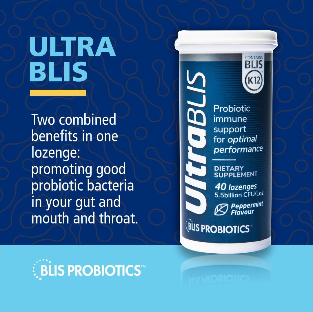 UltraBlis Probiotic Immune Support with BLIS Teeth & Gums M18 - K12 Supplement