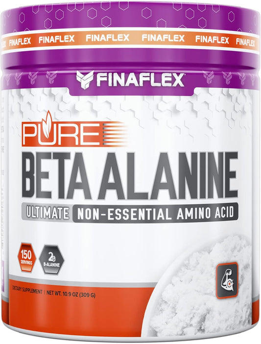 Unflavored FINAFLEX BETA Alanine Powder - 10.9 oz - Non-Essential Amino Acid Supplement - Enhances Body & Performance - 150 Servings
