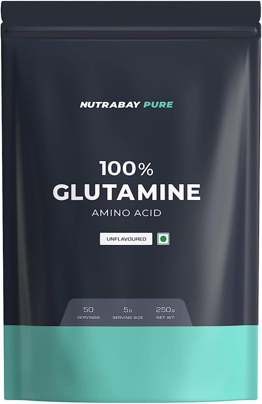 Unflavoured L-Glutamine Powder - 250g, Amino Acid Post Workout Supplement for Muscle Growth and Recovery by Sheltr