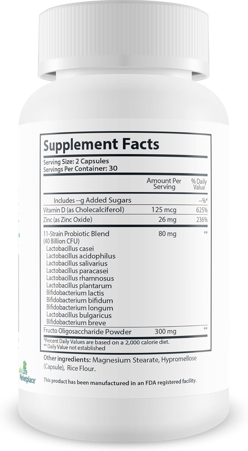 Universal Mood Boosting Probiotic Supplement for Men and Women - Supports Digestive and Immune Health with Prebiotics and Probiotics