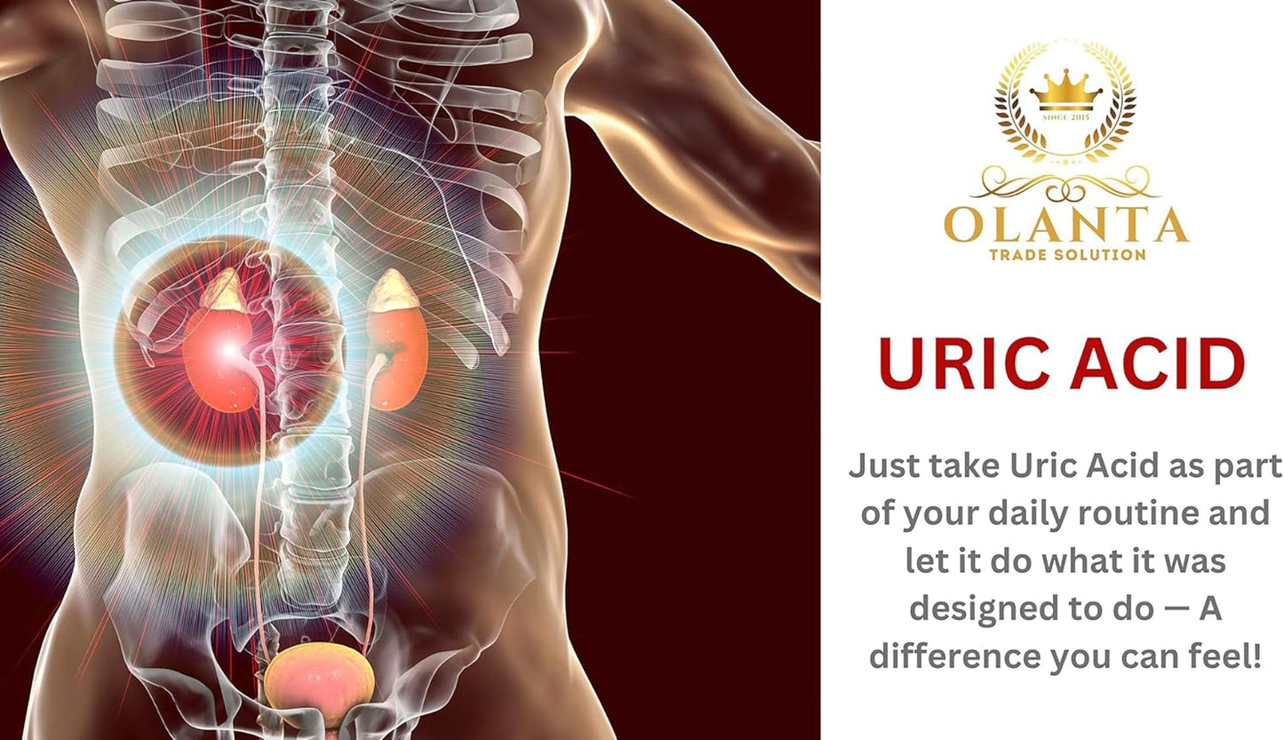 URIC Acid Support Formula with Antioxidant Pills, Tart Cherry, and Chanca Piedra - Joint Support for Men and Women - 2 Bottles