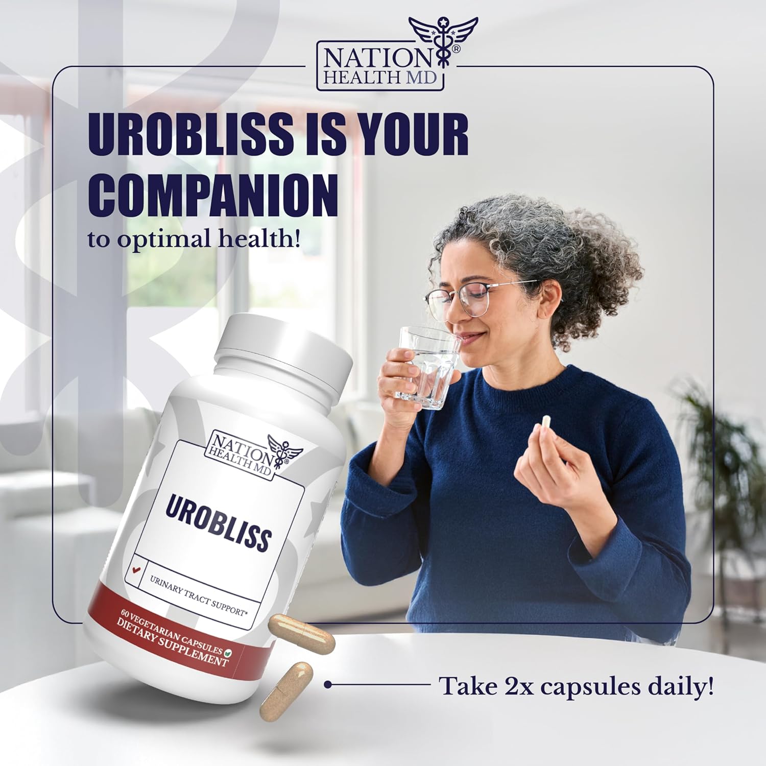 UroBliss Formula: D Mannose 1000mg Capsules with Cranberry Extract - Urinary Tract Support for Women, UTI-Health Supplement