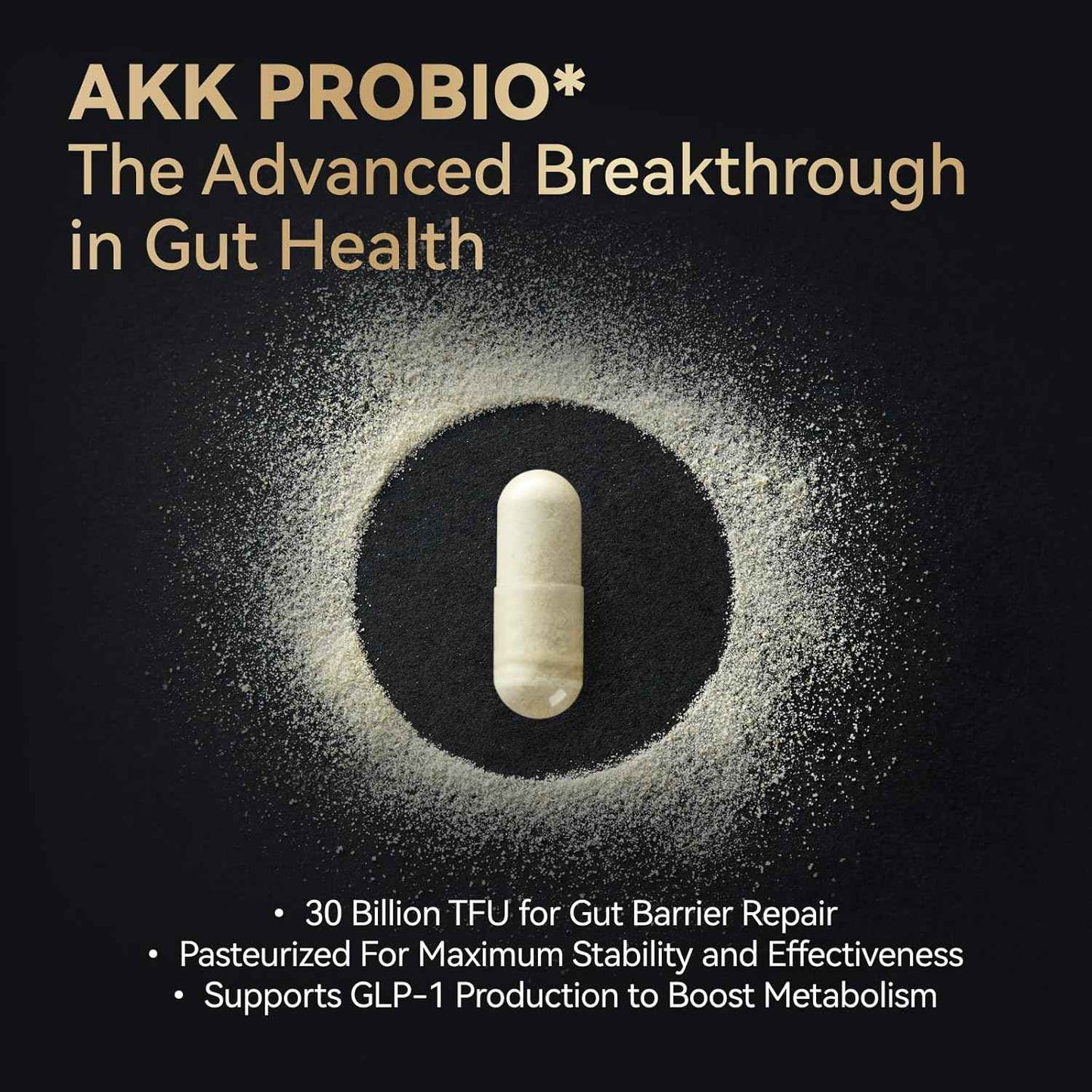 Urolithin A with Akkermansia Probiotic Capsules - 30 Capsules - Supports Mitochondrial Health & Gut Function