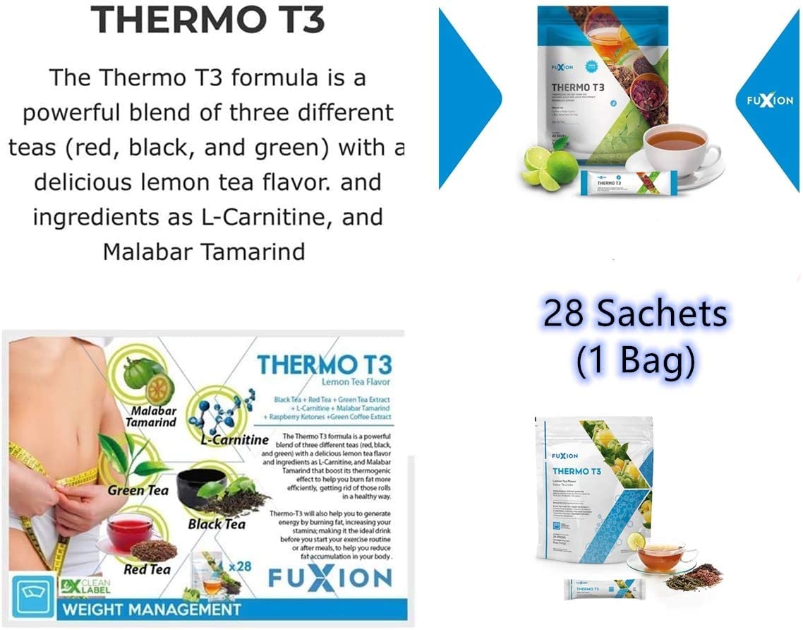 Usoway Fuxion Thermo T3-Health Products - 28 Sticks, 1 lb Pack - Thermo T3 Formula