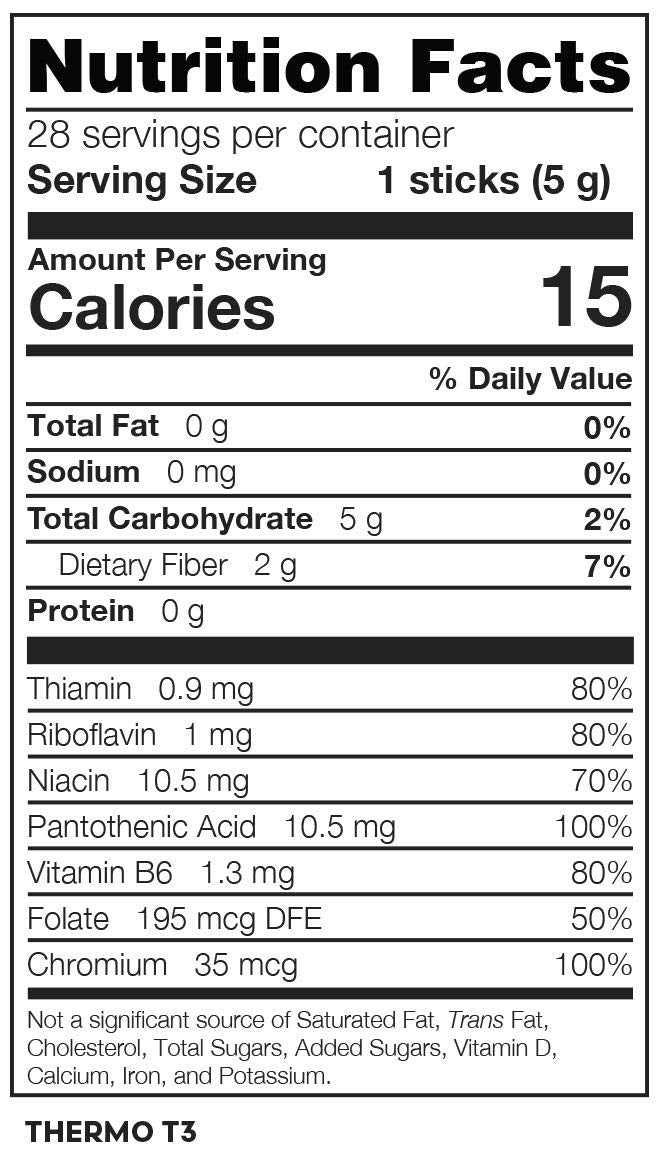 Usoway Fuxion Thermo T3-Health Products - 28 Sticks, 1 lb Pack - Thermo T3 Formula