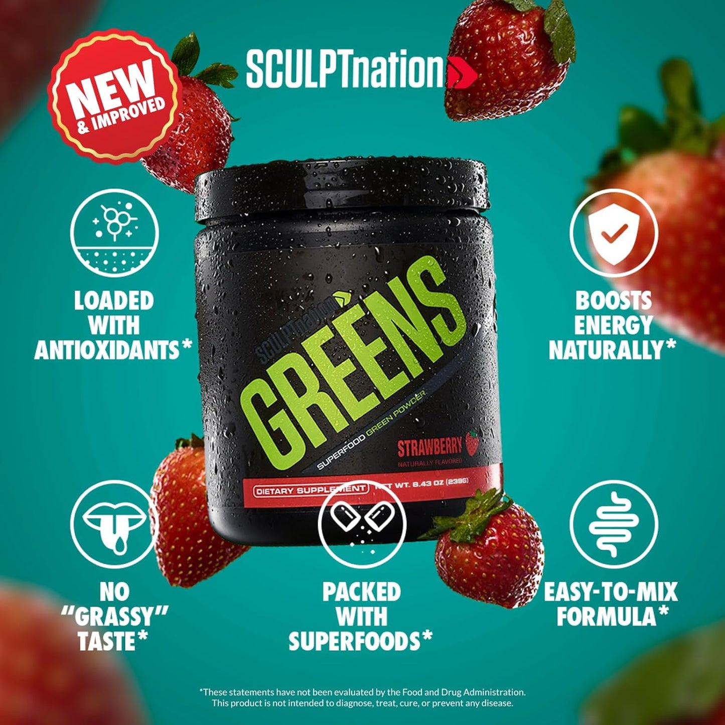 V Shred Greens Strawberry & Apple Cider Vinegar Gummies Bundle by Sculpt Nation