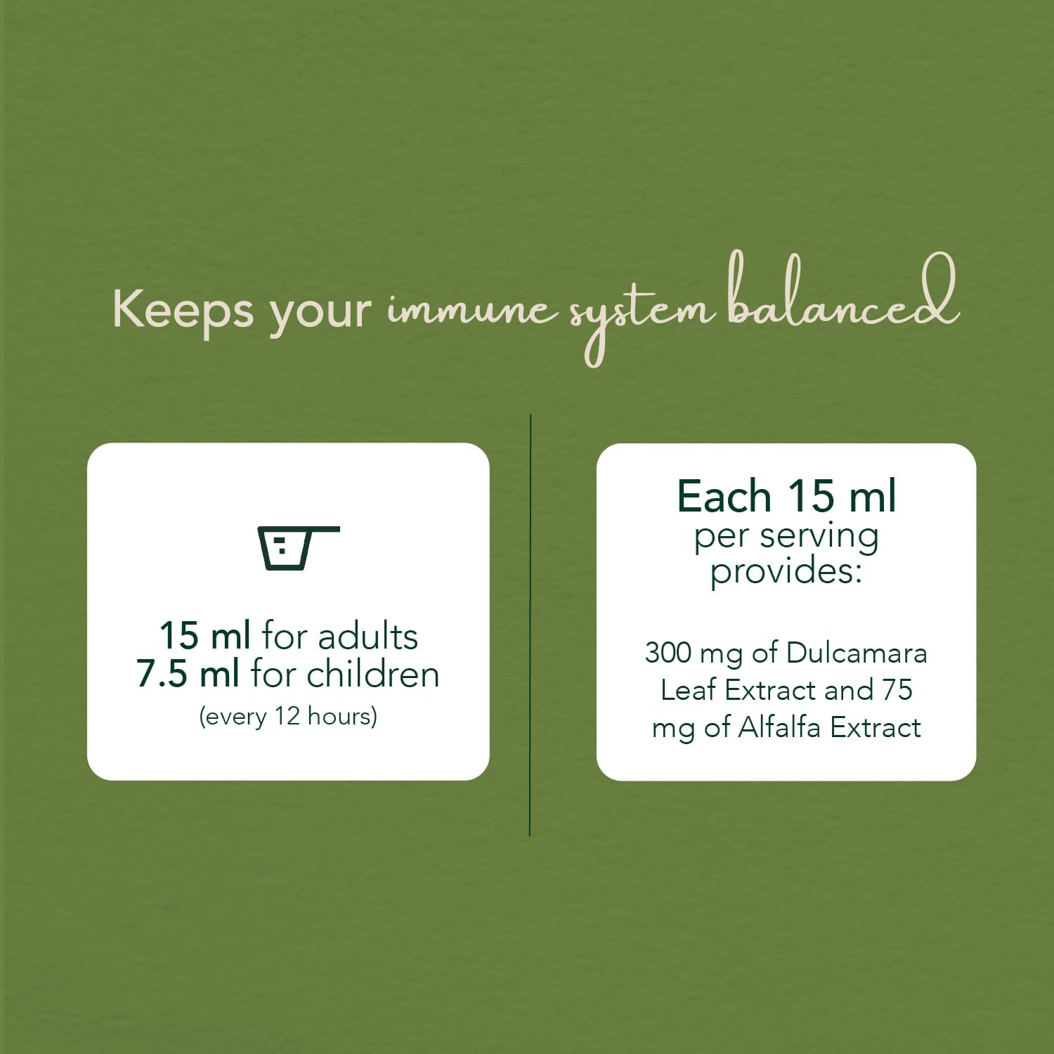 Vall Natural Products Vall-Inmunolive Alfalfa and Dulcamara Oral Solution 8 fl oz - Immune Support Formula