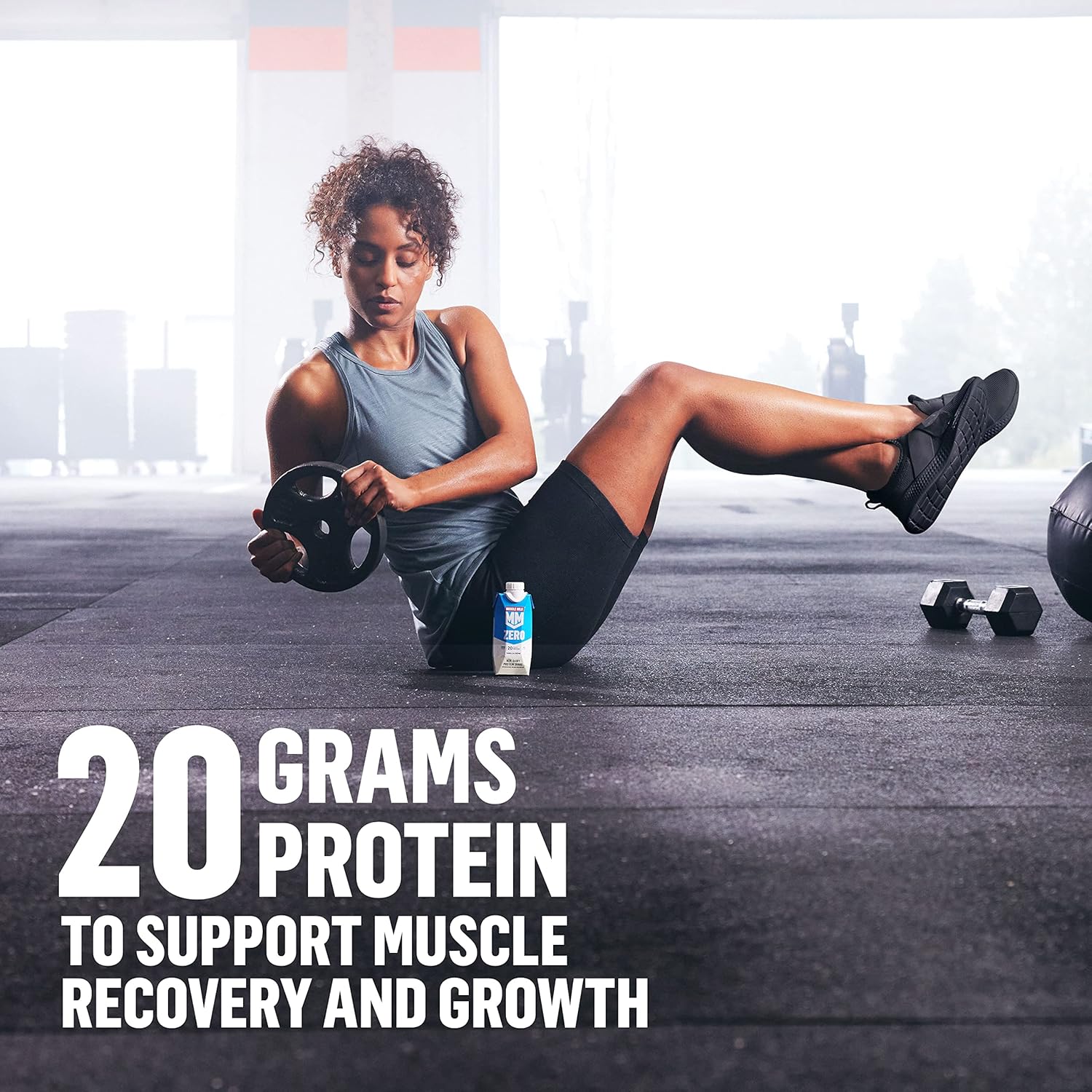 Vanilla Crème Muscle Milk Zero Protein Shake - 12 Pack, 20g Protein, Zero Sugar, 100 Calories, Vitamins & Calcium, 4g Fiber - Energizing Snack