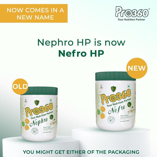Vanilla Flavoured Protein Drink for Kidney Health - Pro360 Nephro HP, 400 Gm, Sugar-Free Dietary Supplement
