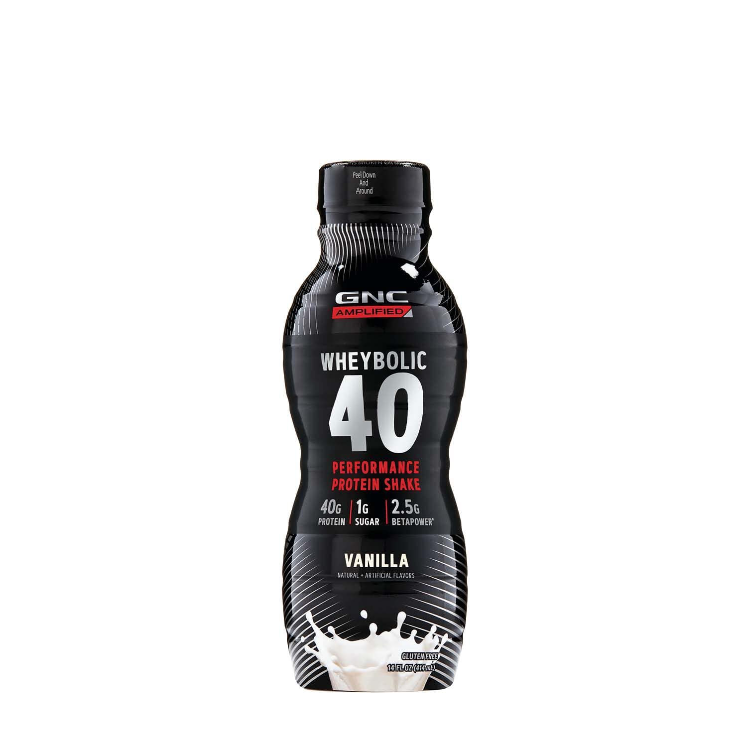 Vanilla GNC AMP Wheybolic 40 Meal Replacement Shake - Pack of 12