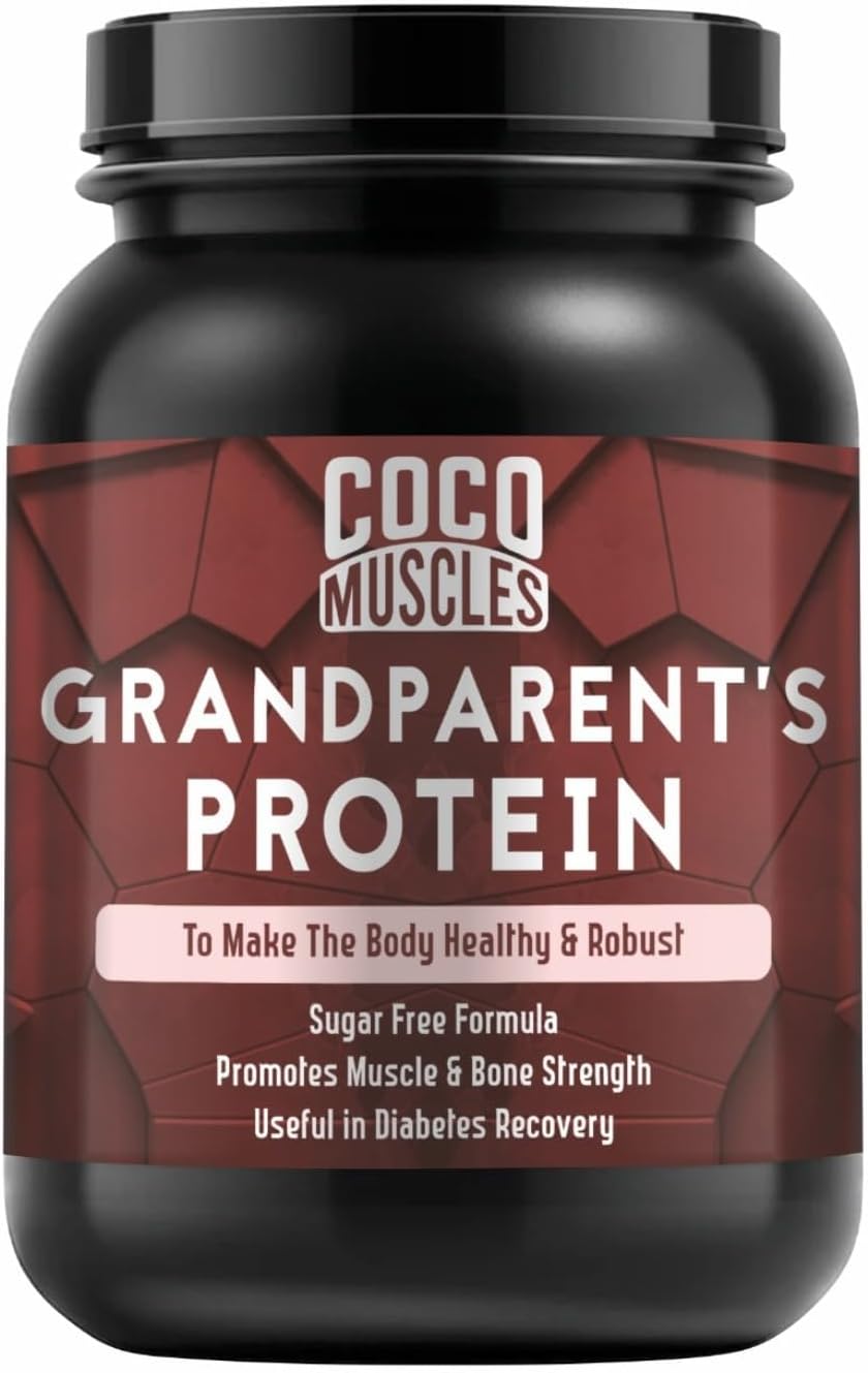 Vanilla Kulfi Flavour Protein Powder Supplement for Grandparents & Seniors - 1 Kg Pack for Men & Women 40+