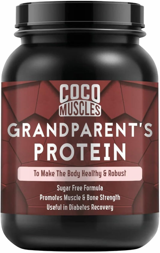 Vanilla Kulfi Flavour Protein Powder Supplement for Grandparents & Seniors - 1 Kg Pack for Men & Women 40+