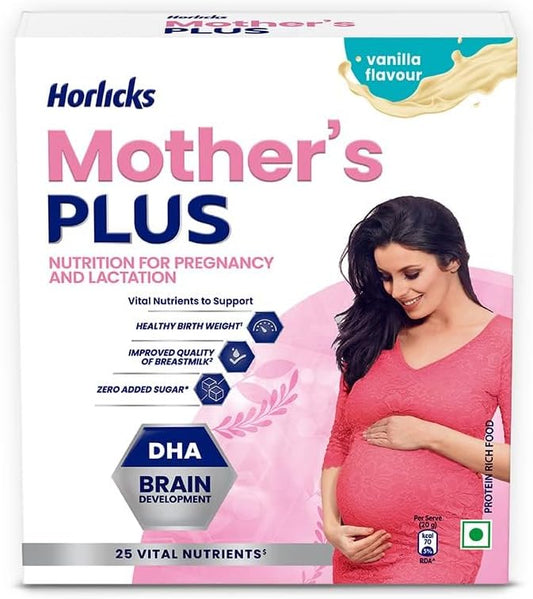 Vanilla Protein Powder for Pregnancy and Breastfeeding with DHA - 200g Refill, Sugar-Free Health Drink