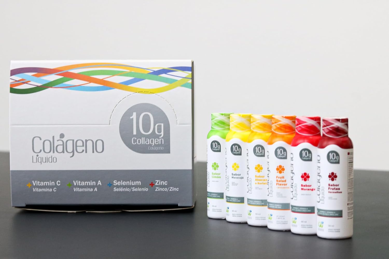 Variety Pack Liquid Collagen Supplements for Women - Tropical Flavors with Essential Nutrients (10g Collagen / 1.86 fl oz - 30 Count)