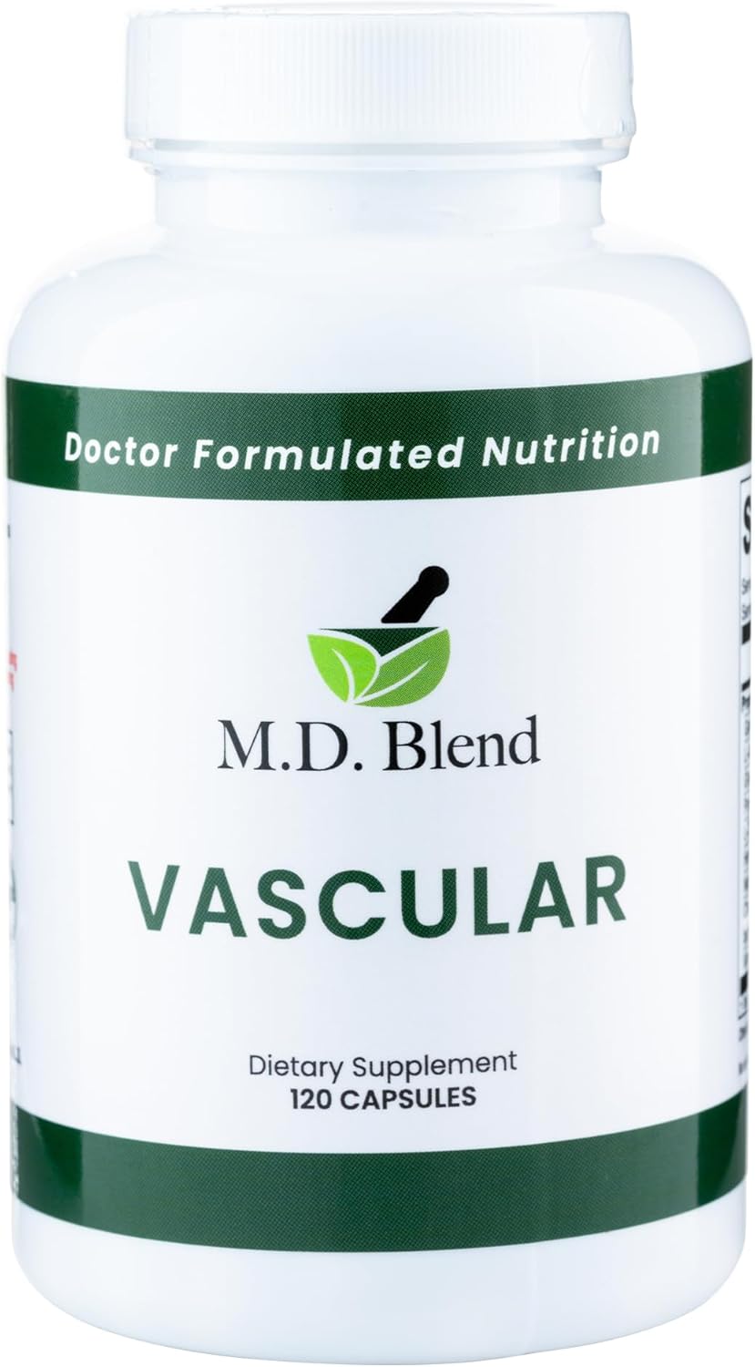 Vascular Wellness Supplement - Expert Formulated for Proper Flow & Balance - Powerful Ingredients - 240 Capsules