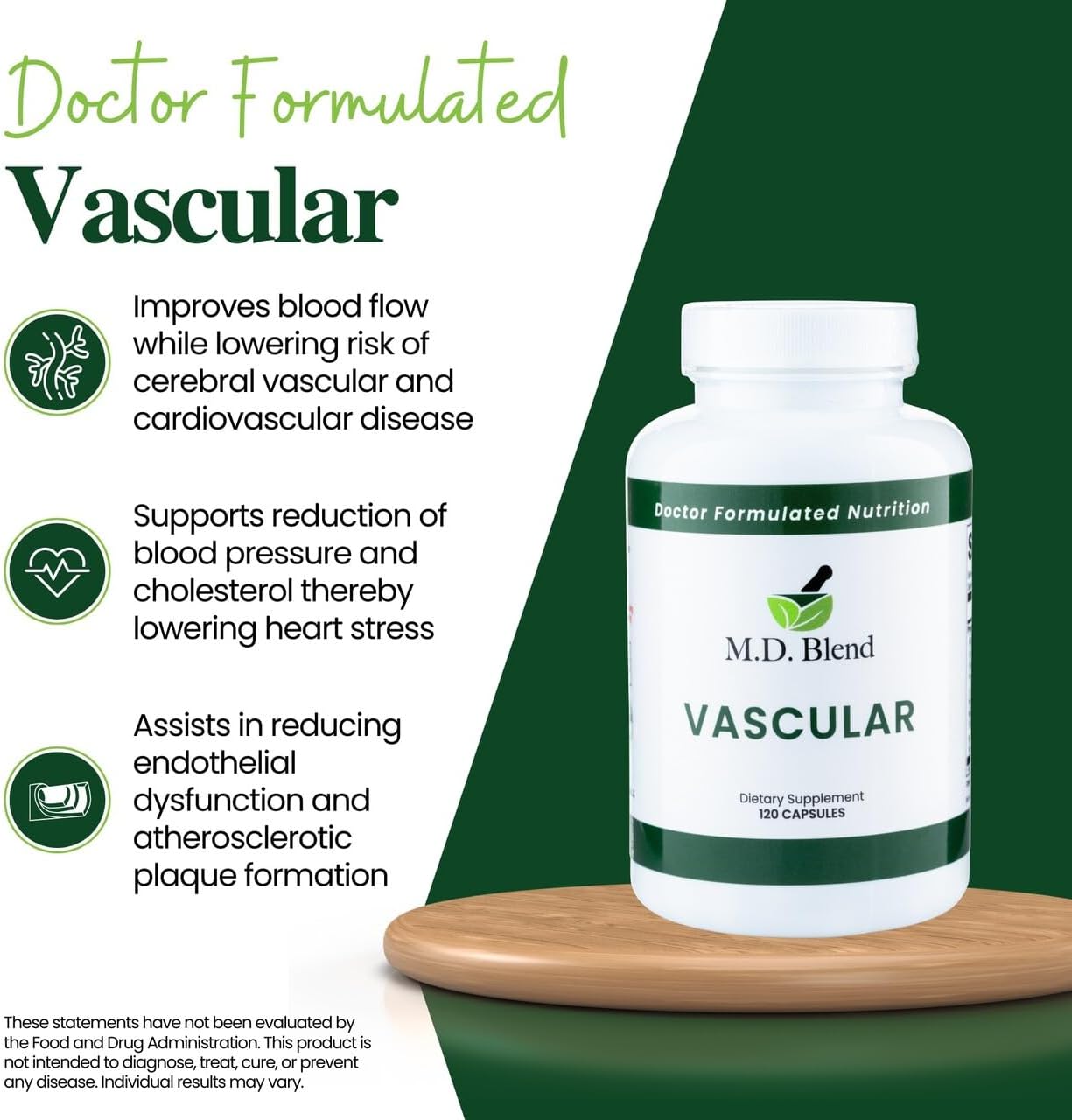 Vascular Wellness Supplement - Expert Formulated for Proper Flow & Balance - Powerful Ingredients - 240 Capsules