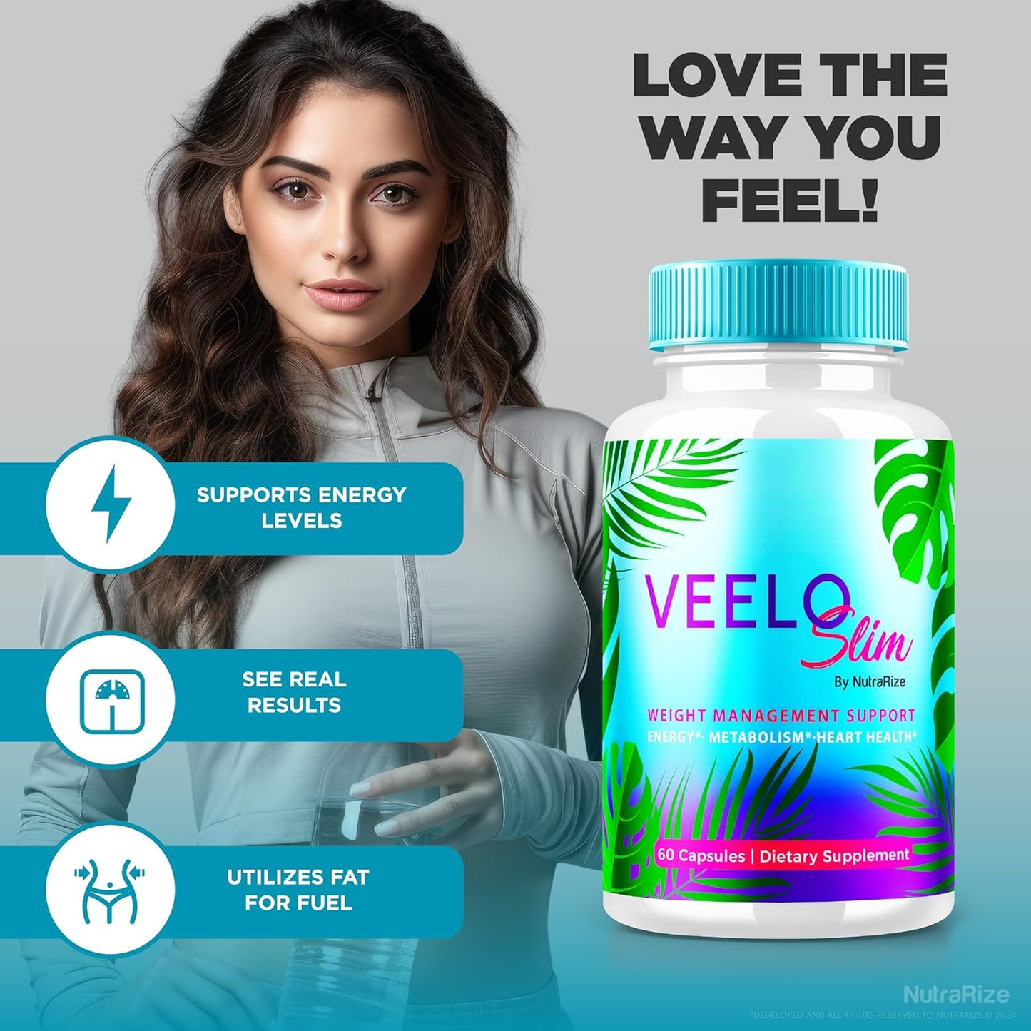VeeloSlim Keto Capsules - Advanced  Slimming Formula  Supplement with Natural Keto Support Formula - 60 Capsules