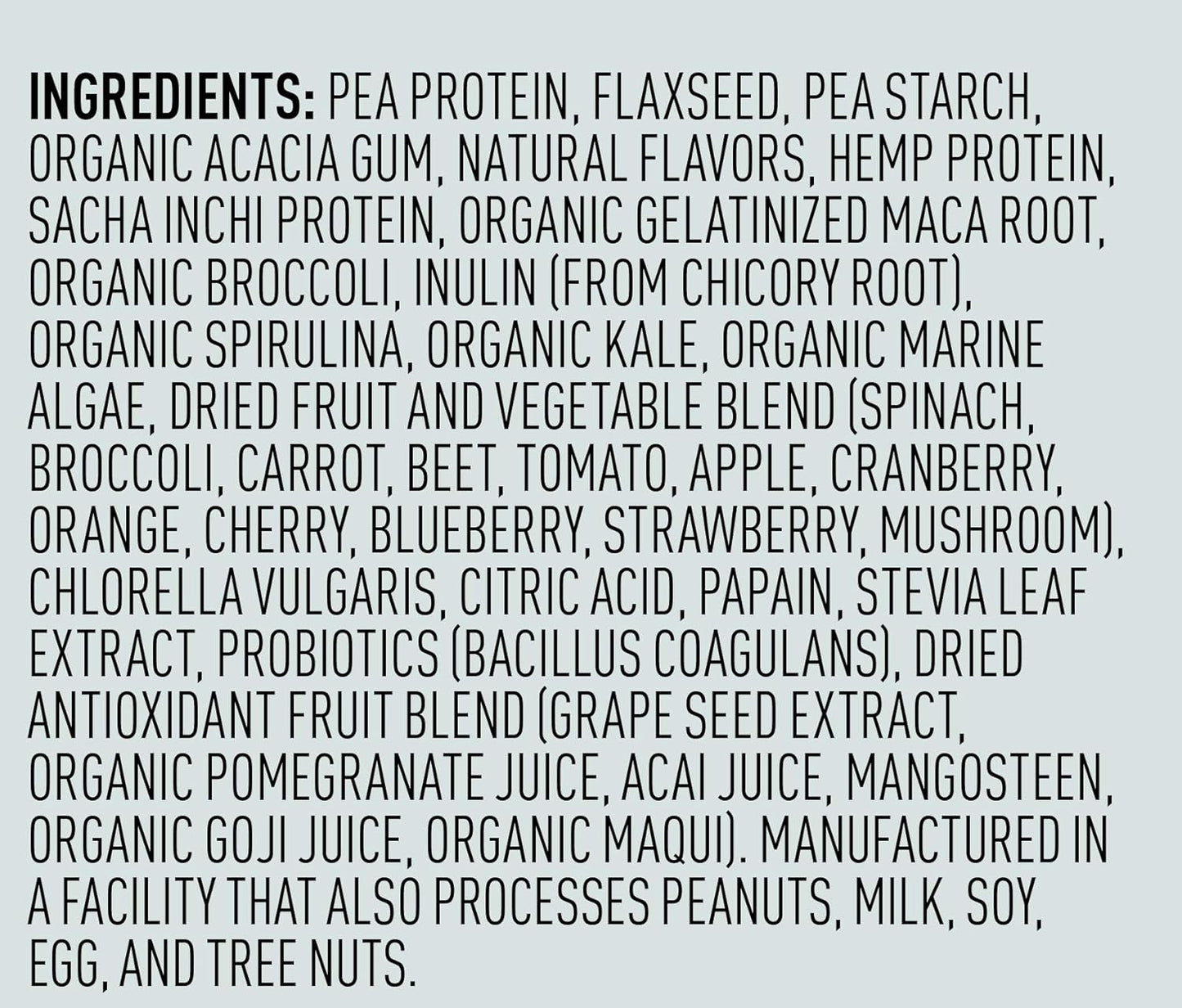 Vega One Berry Nutritional Shake - Plant Based Vegan Protein Powder, Gluten Free, Non GMO (30 oz) - 20 Servings