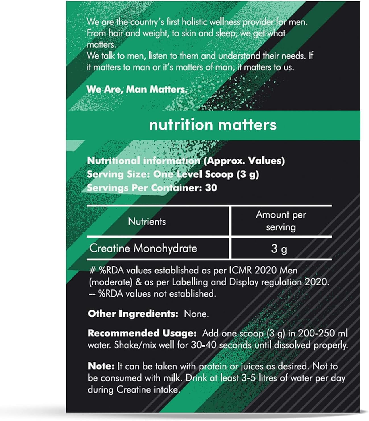 Vegan Creatine Monohydrate Powder for Energy, Muscle Repair, and Lean Muscle Mass - 33 Servings, 100g