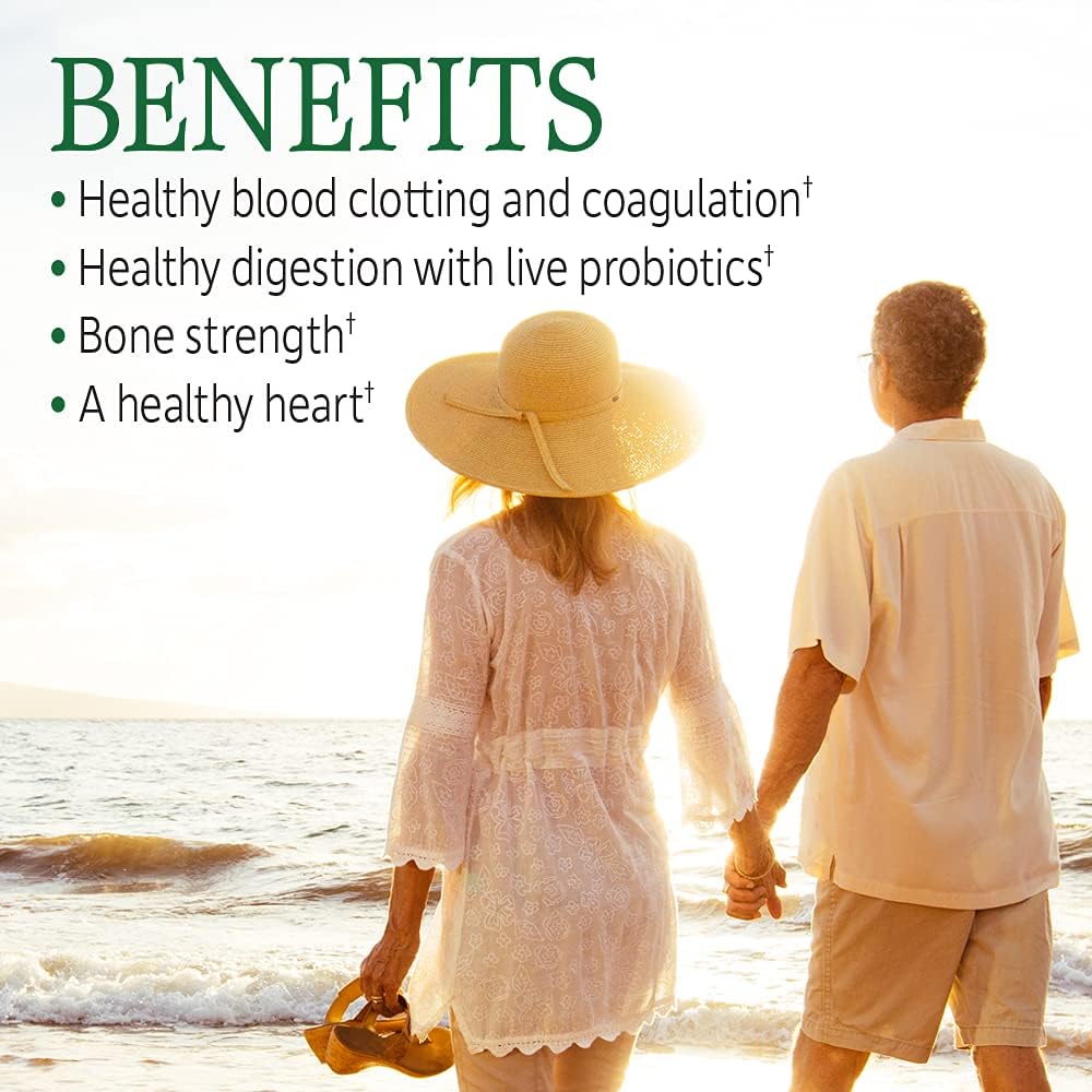 Vegan D3 Vitamin Supplement with K2 and K1 for Bone Strength - Garden of Life Vitamin Code, Whole Food Raw Formula, 2000 IU
