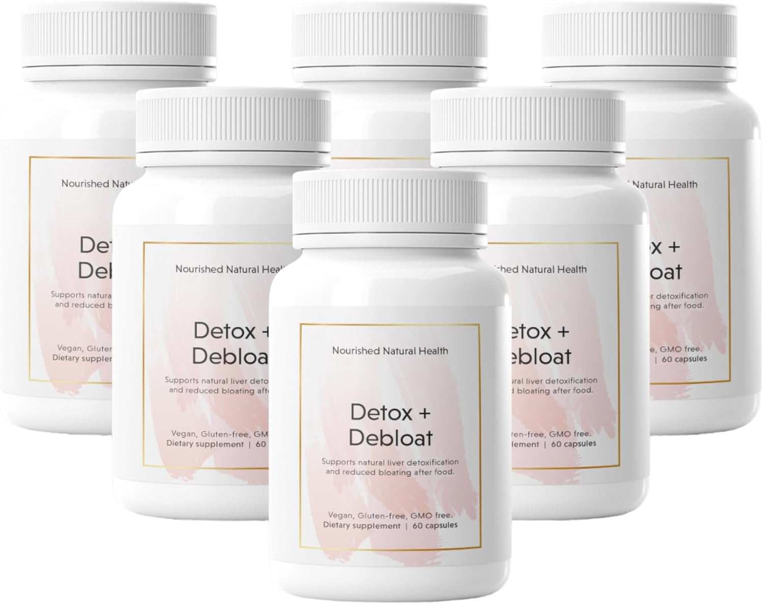 Vegan Detox & Debloat Supplement with Milk Thistle & Dandelion Root - Bloating Relief for Women - 360 Capsules