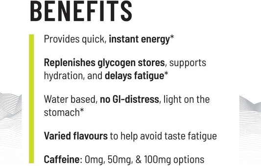 Vegan Energy Gel for Endurance Athletes - Black Cherry Flavor - 100kcal - Pack of 6