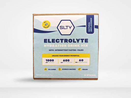Vegan Keto Paleo Electrolyte Hydration Drink Mix for Intermittent Fasting - 1.05oz (Pack of 5)