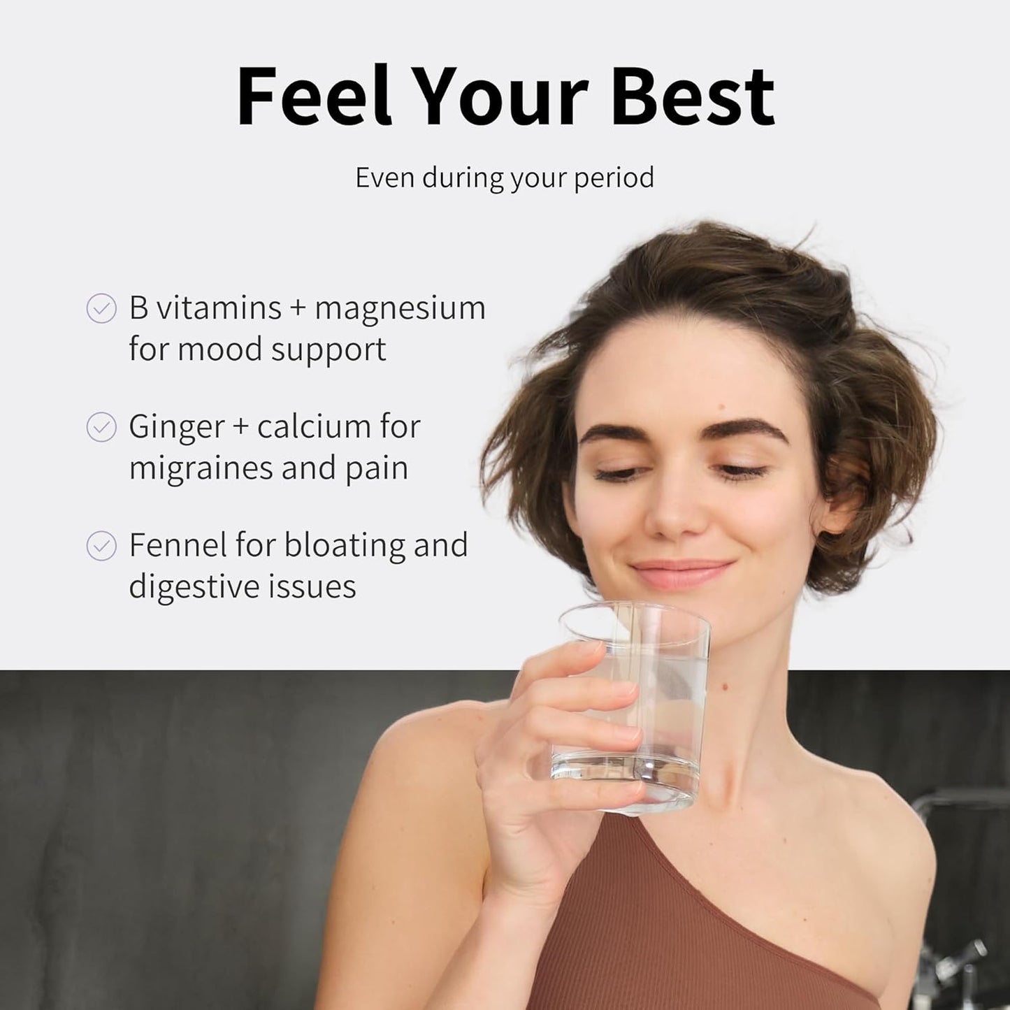 Vegan Menstrual Cycle Support Supplement for Women - Nourished Period + PMS Repair - Natural Health Formula for Cramping, Mood, Headaches - 360 Capsules