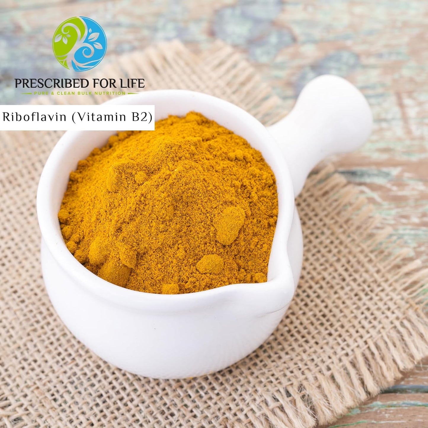 Vegan Riboflavin 5 Phosphate Powder - Gluten-Free, Non-GMO, Soy-Free, Kosher - Natural Vitamin B2 Supplement for Hair, Skin, Nails - 2oz