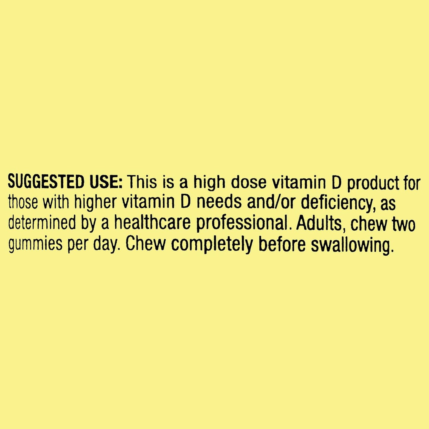 Vegetarian Gummies with 5,000 IU Vitamin D3 for Bone & Immune Health - 60 Count