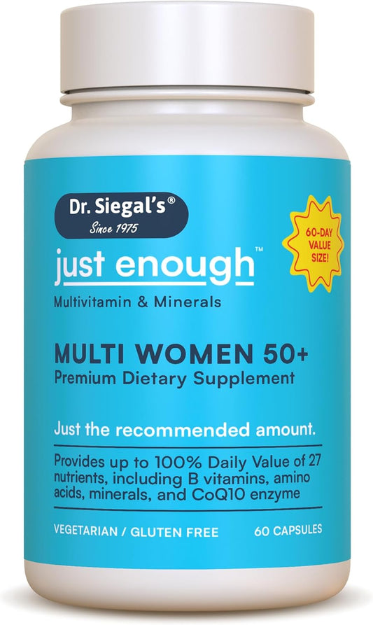 Vegetarian Multivitamin for Women 50 Plus - 60 Capsules - Women's Health Supplements - Daily Multivitamin for Women 50 and Over - 60 Servings