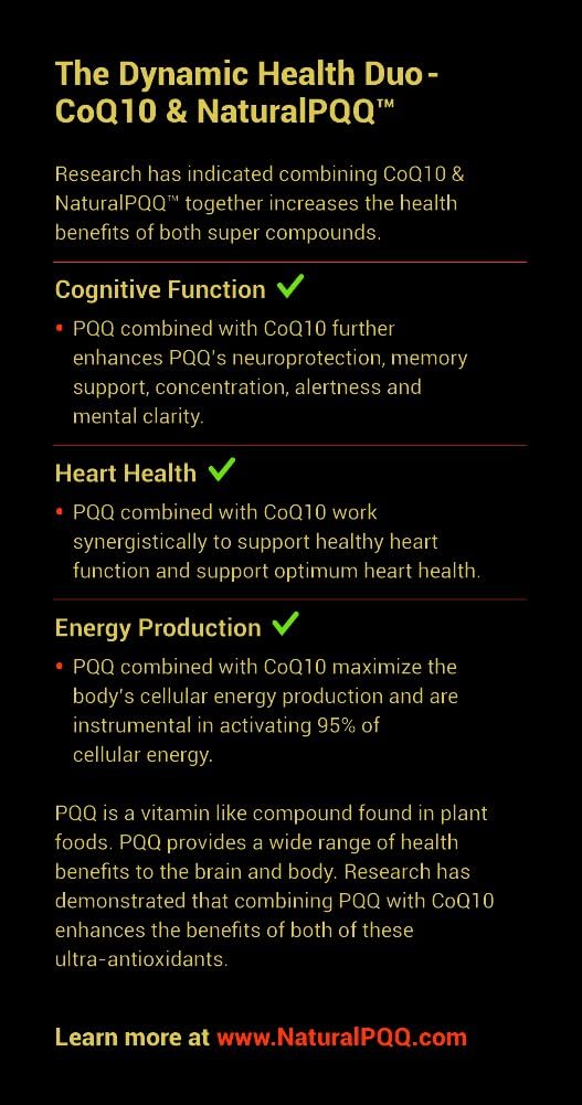 Vegetarian Softgels with CoQ10 and Natural PQQ by Extreme V, Inc - CoQ10 QQ Supplement