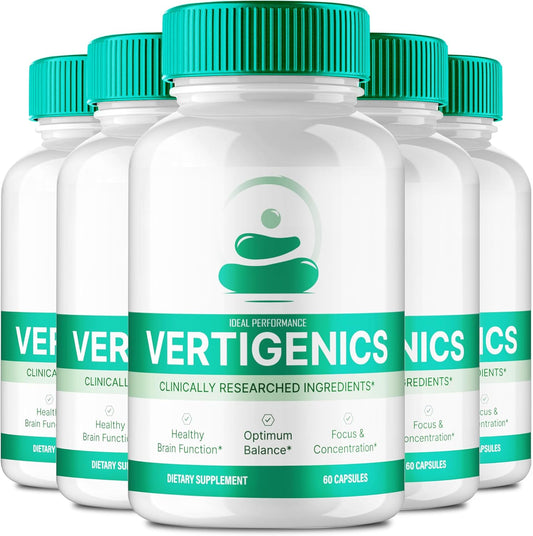 Vertigenics Brain Supplements for Memory and Focus - Advanced Formula Nootropics Capsules for Maximum Brain Health Support - All Natural Ingredients - 5 Pack Reviews