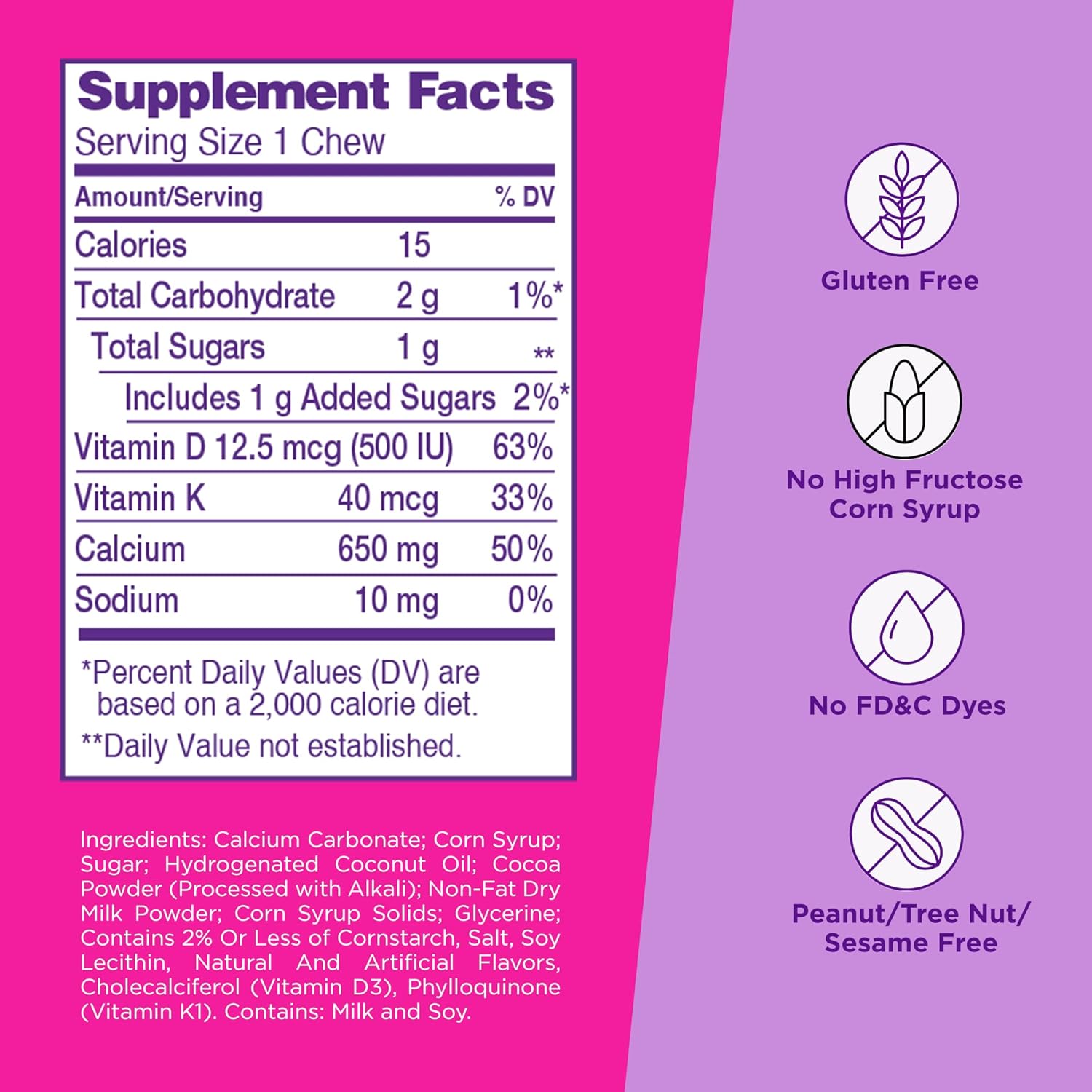 Viactiv Calcium + Vitamin D3 Soft Chews & Vitafusion Extra Strength B12 Gummies Bundle