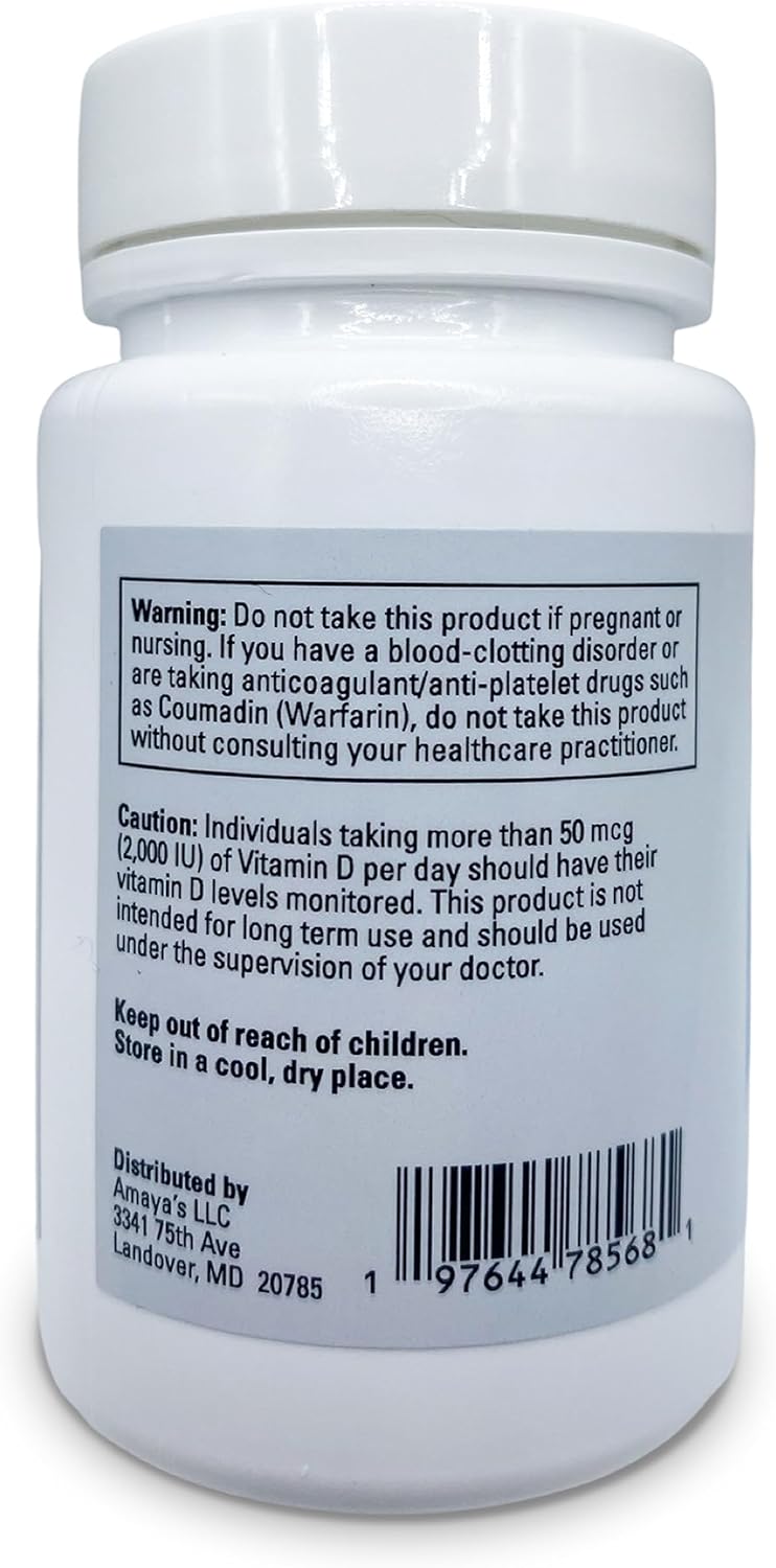 Vida Flex+ ADK - Bone, Heart, and Immune Support Dietary Supplement - Vitamin A, D3, K2 - Gluten and Soy-Free - 60 Capsules