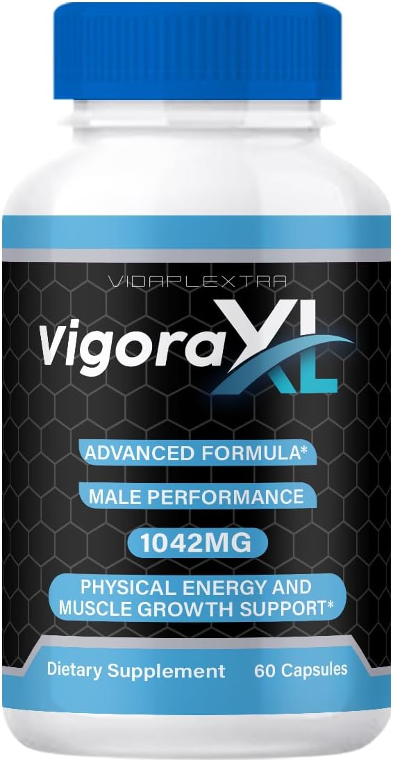 VIDAPLEXTRA Vigora XL Capsules - Single Bottle of 60 Capsules for Vigor Boost