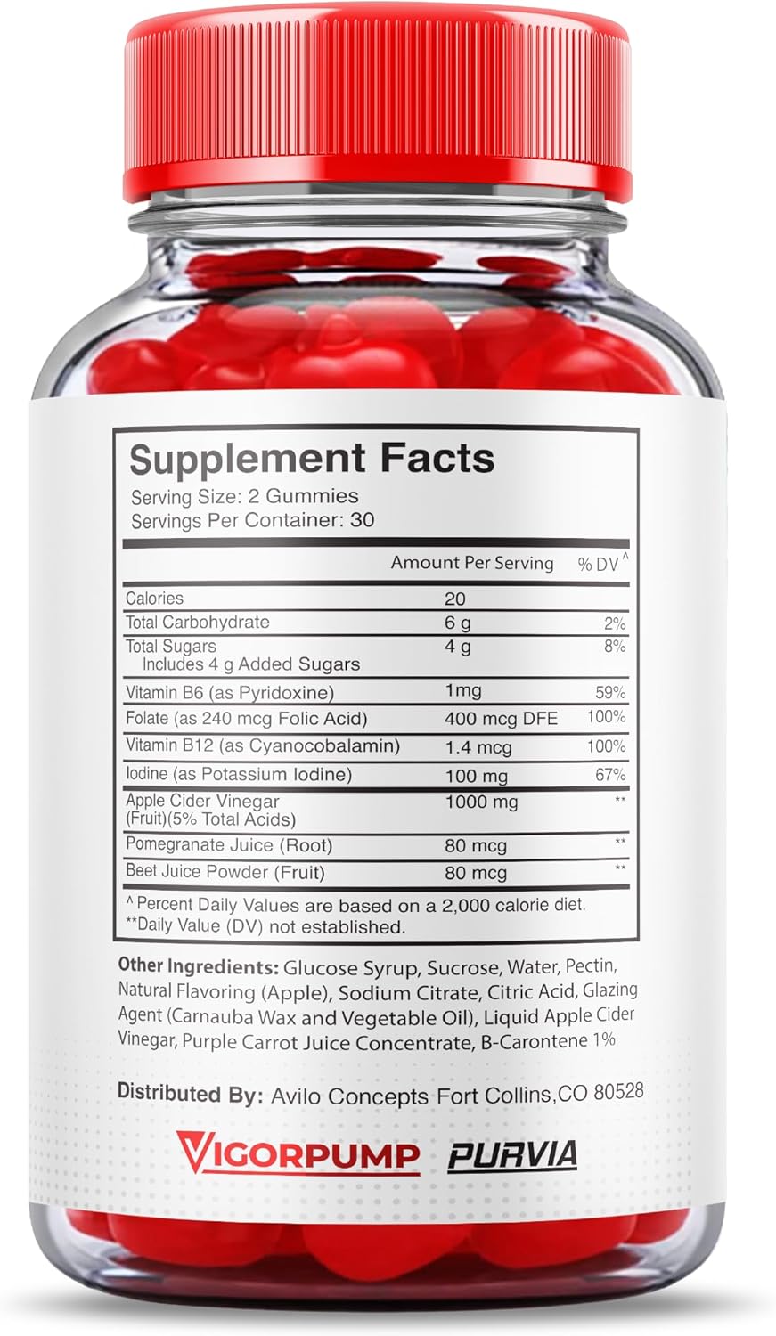 Vigor Pump Gummies 3-Pack for Overall Wellness Support - Maximum Performance Blend - Made in USA - 180 Gummies