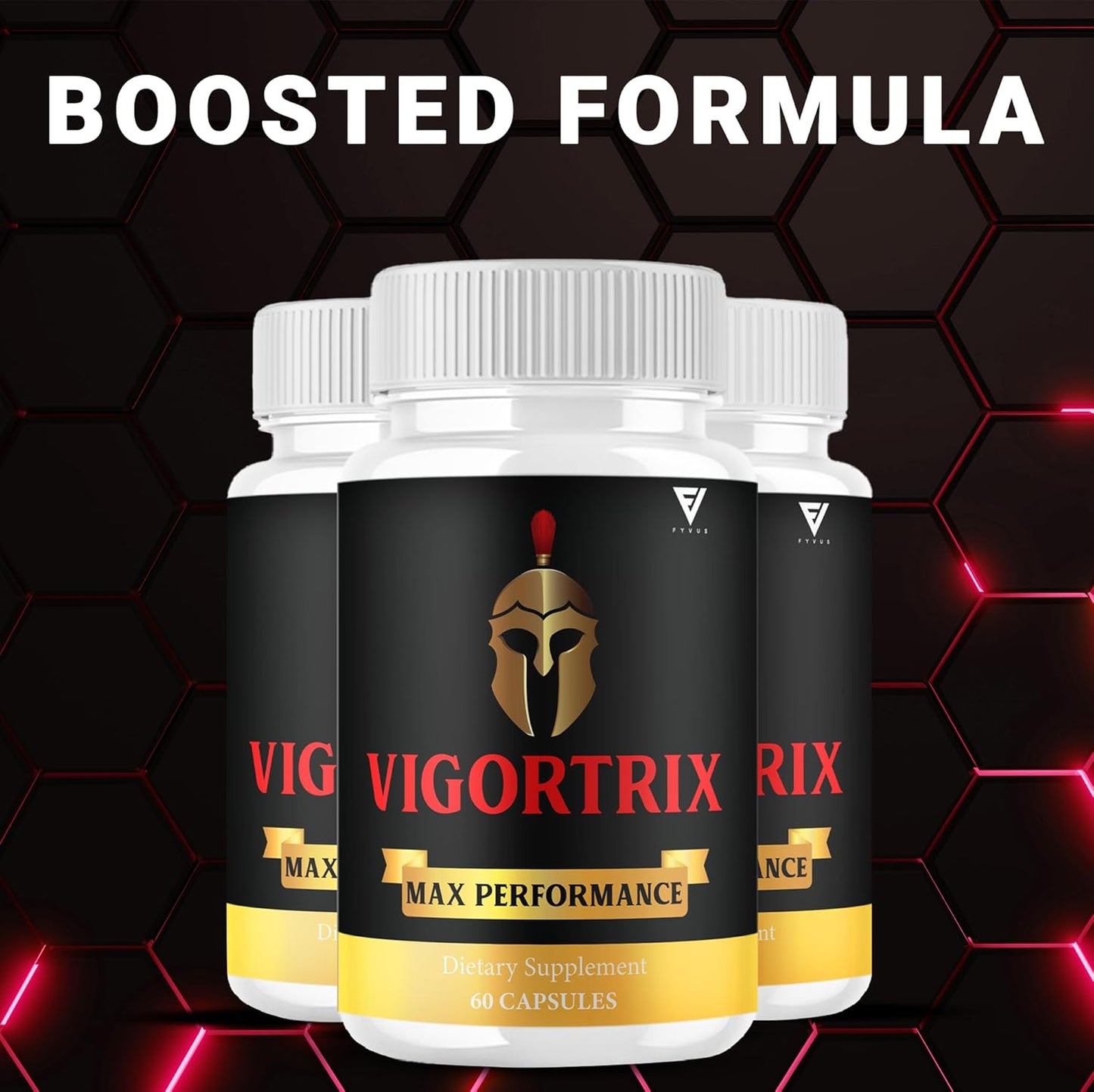 Vigortrix Supplement Capsules (5 Pack), Maximum Strength Performance and Daily Energy Support, High Drive Fitness Formula (300 Capsules)