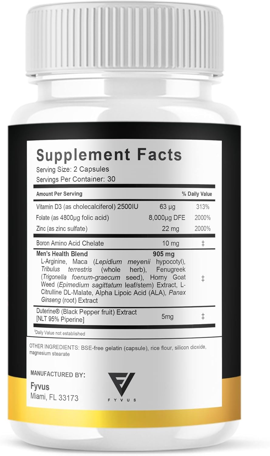 Vigortrix Supplement Capsules (5 Pack), Maximum Strength Performance and Daily Energy Support, High Drive Fitness Formula (300 Capsules)