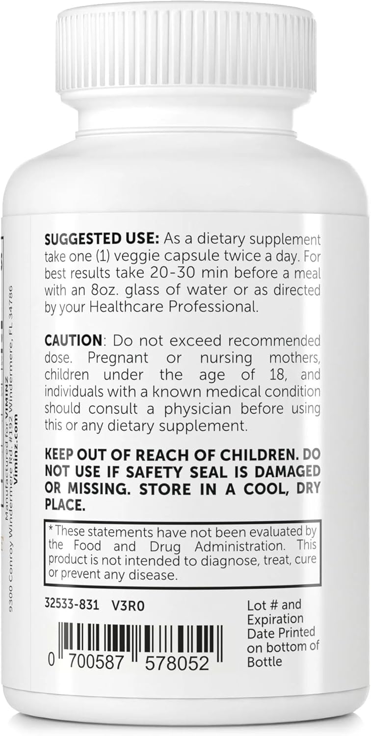 VIMINZ Vitamin D3/K2 Capsules - Supports Bone and Heart Health with 60 Dietary Supplements