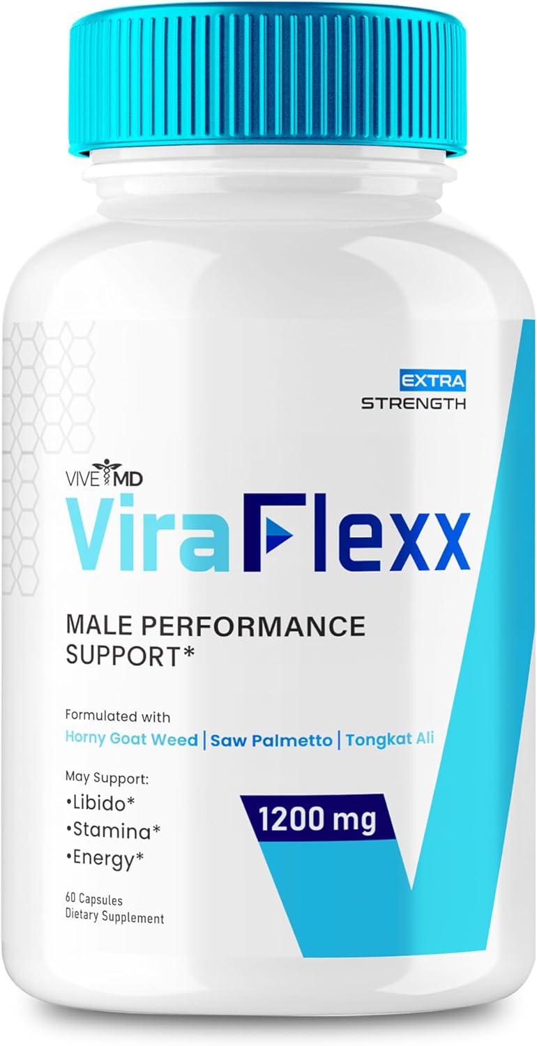 ViraFlexx Pro for Men - Natural Male Enhancement Supplement for Maximum Performance - Supports Overall Health - 60 Capsules