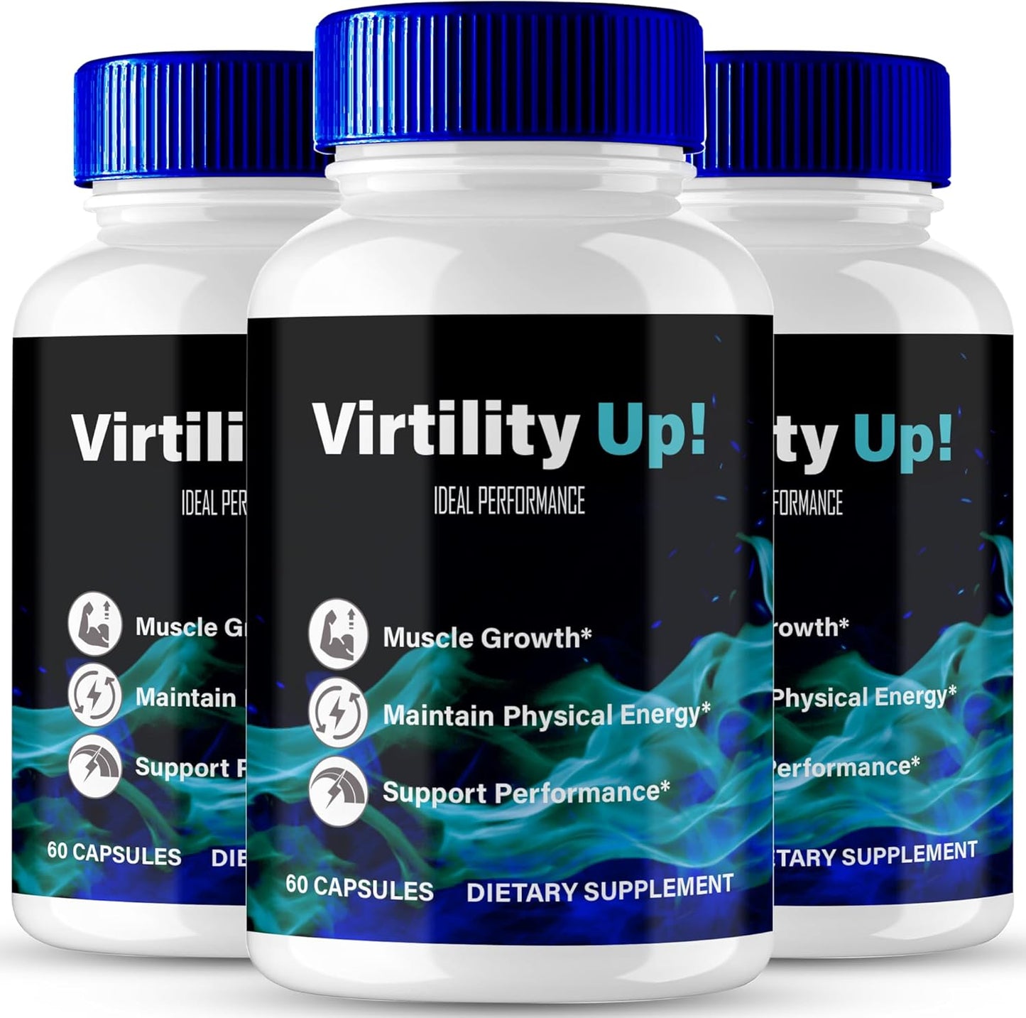 Virtility Up Capsules - Maximum Strength All Natural Formula (3 Pack)
