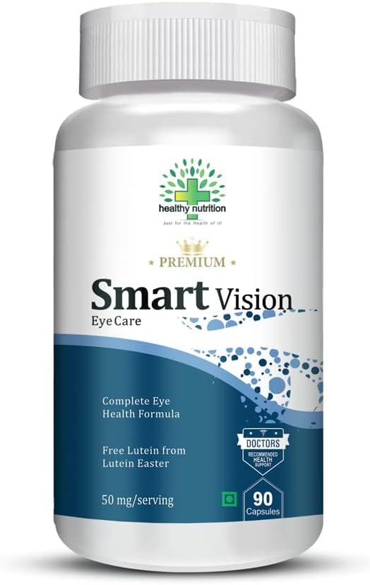 Vision Support Supplement with Lutein & Zeaxanthin - Improve Vision, Reduce Blue Light & Glare Sensitivity - 90 Capsules