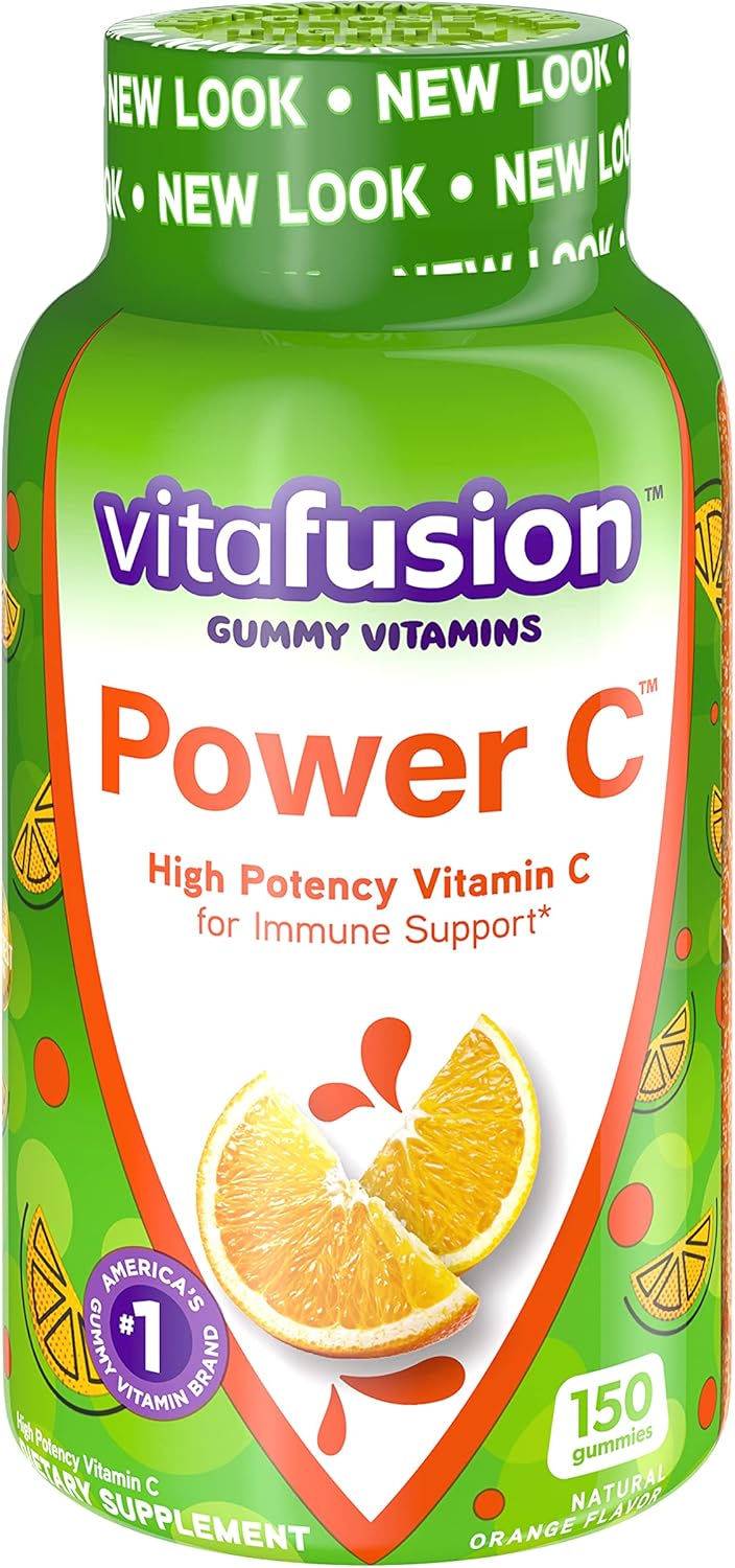 Vitafusion Power C Gummy Vitamins for Adults - 3 Pack (150-Count) - Immune Support & Antioxidant Boost