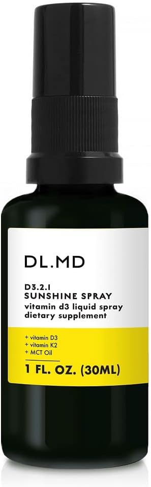 Vitamin D3 Oral Spray with K2, MCT Oil | Immunity & Bone Support | Orange Cranberry | 2000 IUs, 75 Servings, Travel Size