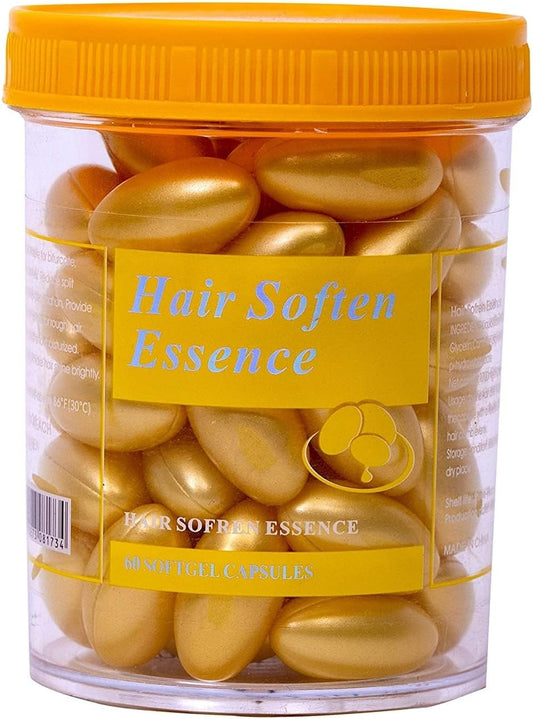 Vitamin E Hair Capsules for Hair Fall, Damage Repair, Anti-Dandruff, and Shine - 60 Capsules