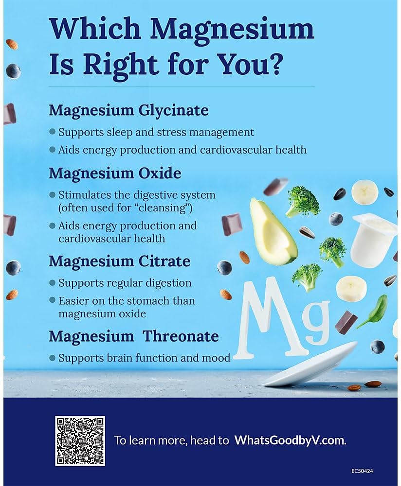 Vitamin Shoppe Calm Zone Magnesium Mineral Powder 325mg Unflavored Relaxation Drink for Muscles Digestive & Bone Support Natural Flavor Calm & Regularity 16 Ounces Powder
