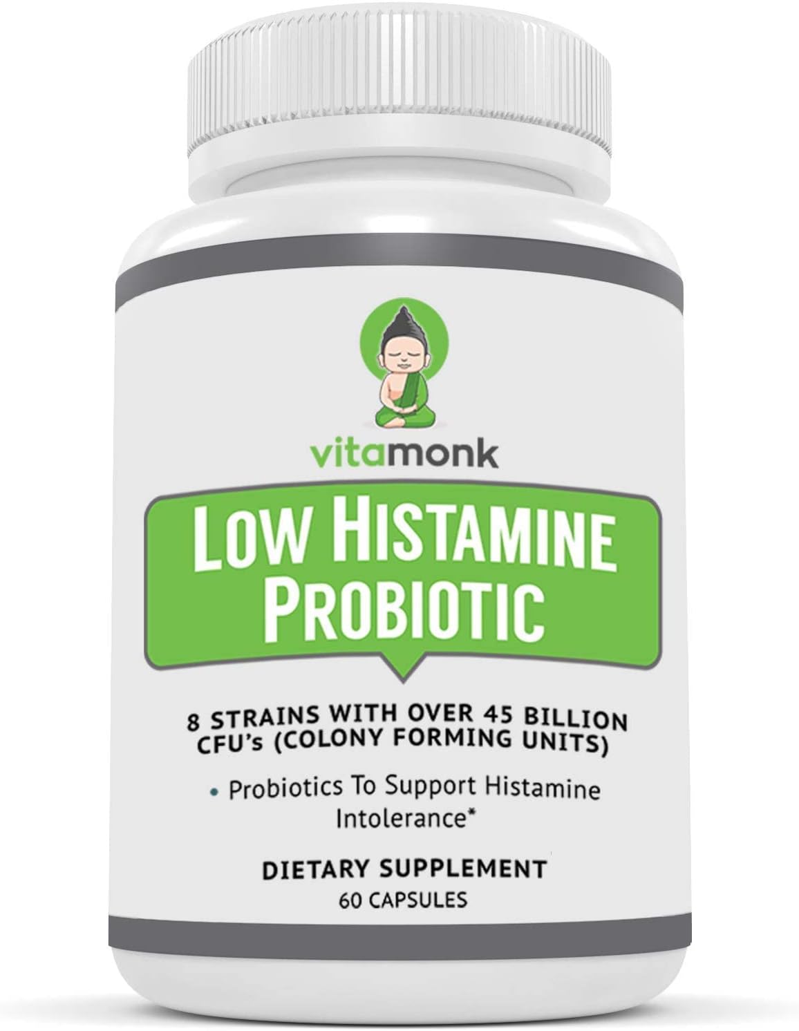 VitaMonk HistaResist™: Histamine Blocker and Probiotics for Histamine Intolerance & Gut Health