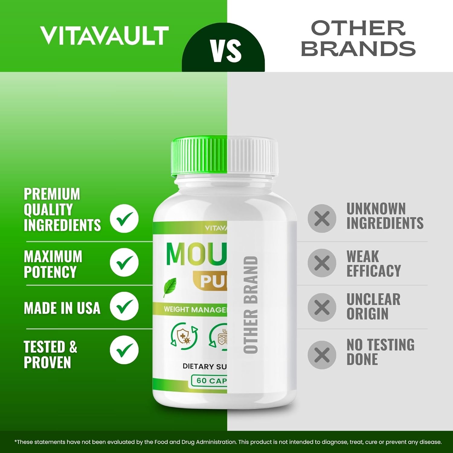 Vitavault Mounje Pure Keto Capsules - Maximum Strength Advanced Formula (3 Pack)