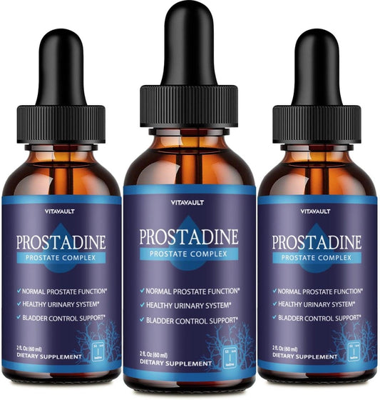 Vitavault Prostadine Liquid Drops - Powerful Prostate Support for Wellness (3 Pack)